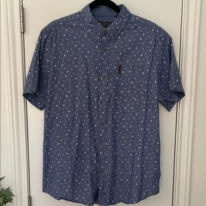 Ben Sherman Men's Blue Patterned Casual Shirt